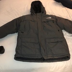 Dark Grey Men’s Northface Winter Coat